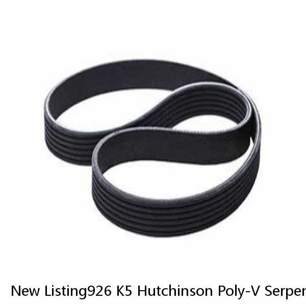 New Listing926 K5 Hutchinson Poly-V Serpentine Belt Free Shipping Free Returns 5K 926