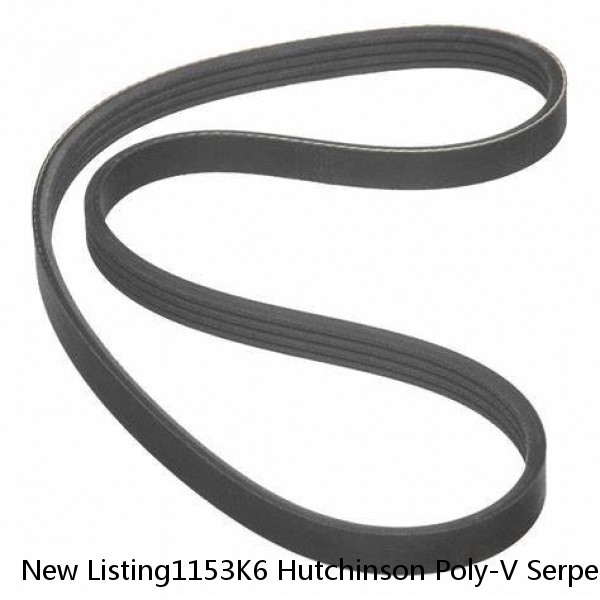New Listing1153K6 Hutchinson Poly-V Serpentine Belt Free Shipping Free Returns 6K 1153