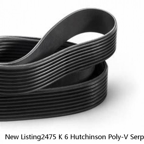New Listing2475 K 6 Hutchinson Poly-V Serpentine Belt Free Shipping Free Returns 6K 2475