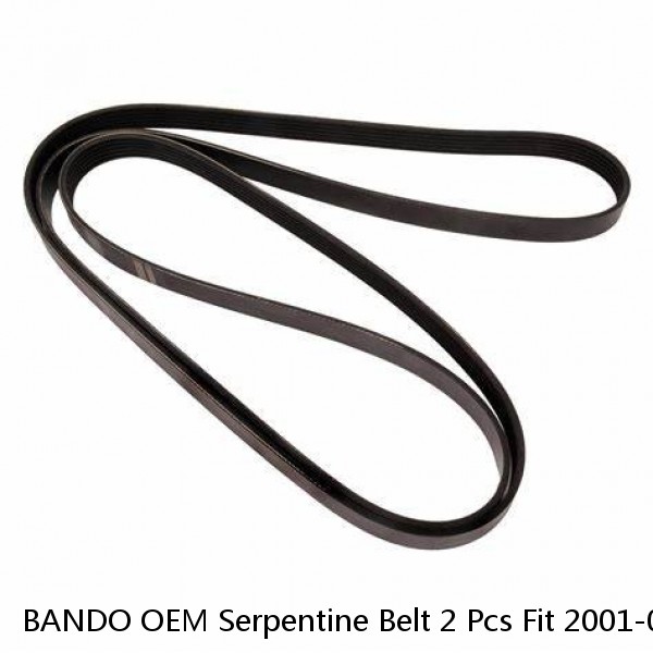 BANDO OEM Serpentine Belt 2 Pcs Fit 2001-06 CHEVROLET, GMC V8 8.1L Alte 105 Amp  #1 image